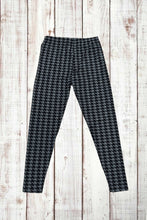 Load image into Gallery viewer, Buttery Soft Leggings - Houndstooth Black/Gray
