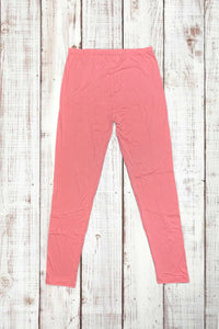 Buttery Soft Leggings - Solid Coral