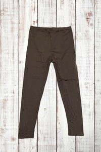 Buttery Soft Leggings - Solid Mocha Brown