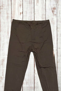 Buttery Soft Leggings - Solid Mocha Brown