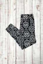 Load image into Gallery viewer, Buttery Soft Leggings - Classic Sugar Skulls
