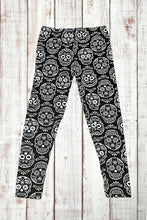 Load image into Gallery viewer, Buttery Soft Leggings - Classic Sugar Skulls
