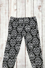 Load image into Gallery viewer, Buttery Soft Leggings - Classic Sugar Skulls
