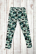 Load image into Gallery viewer, Buttery Soft Leggings - Camo Green/Cream/Black
