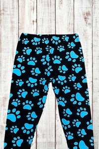 Buttery Soft Leggings - Big Blue Paws