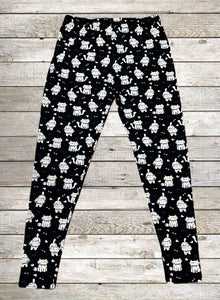 Buttery Soft Leggings - Purrrfect Kitty Print