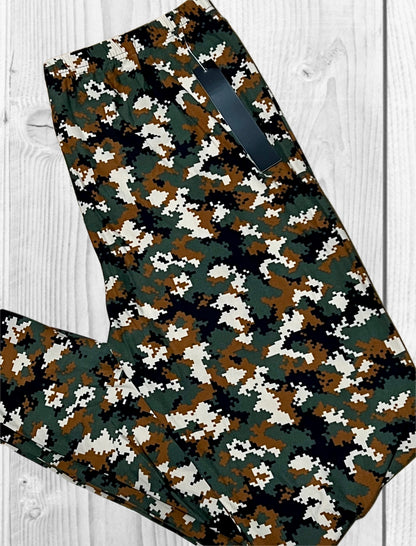Buttery Soft Leggings - Digi Camo Tan/Olive/Brown