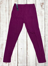 Load image into Gallery viewer, Buttery Soft Leggings - Solid Wine Purple
